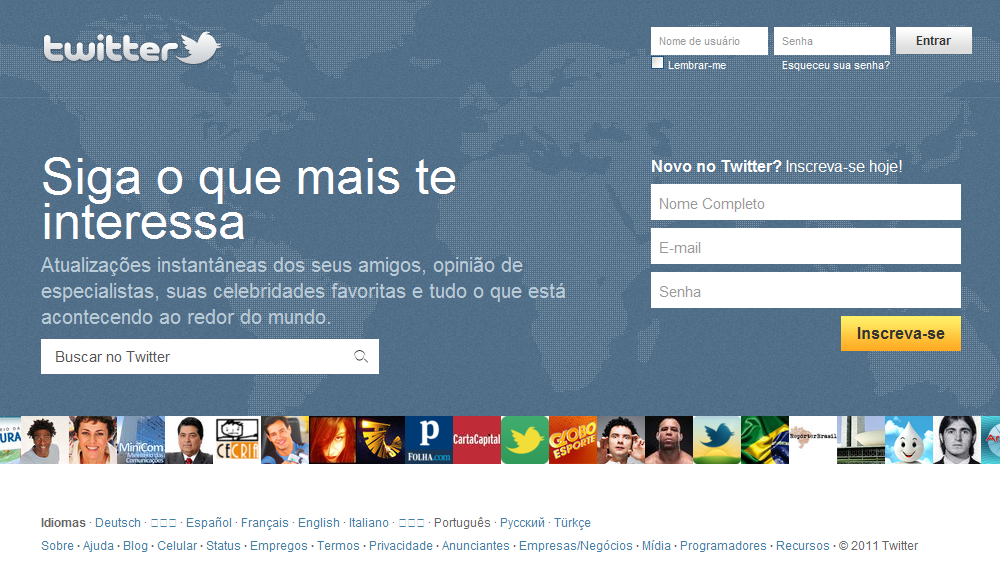 44 2.3.4. Twitter O Twitter foi criado em março de 2006 por um grupo de profissionais da Odeo Inc.