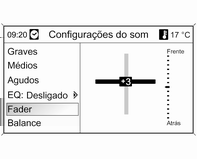 Introdução 23 Definições do som Navi 600 / Navi 900 No menu de definições do som, as características do som podem ser definidas de forma diferente para cada banda de frequência de rádio e cada fonte