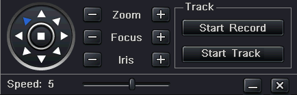 para modificar uma rota criada. O utilizador pode pressionar os ícones para ajustar a posição do preset.