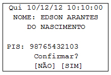 11 l CADASTRO DE BIOMETRIA Esse cadastro só é possível no modelo do Marque Ponto que possui leitor de impressão digital. A opção Biometria estará disponível no menu Configuração local.