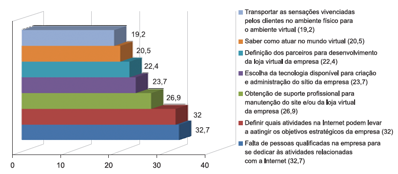 qualificadas, definição das atividades na Internet que levarão ao sucesso da empresa.