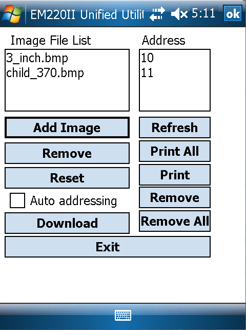 8) Clique no botão Download para descarregar as imagens. Guarda, automaticamente, os números de endereço.