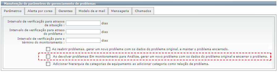 O Qualitor manterá o problema encerrado e abrirá outro com as mesmas informações de abertura do problema original.