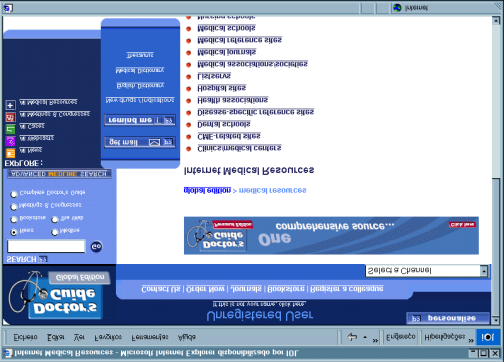 PARTE II - INTERNET E MEDICINA: SITES INTERNACIONAIS DOCTOR S GUIDE http://www.pslgroup.com/medres.htm Um mundo de recursos médicos na Internet, com inúmeros links para outras páginas.