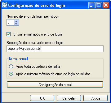 13 Software Configuration and User Administration 10. Cancelada após a entrada de senha errada A janela, à direita, abre-se automaticamente após esta opção estiver ativada.
