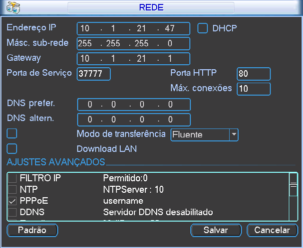 A outra ponta do cabo deverá ser conectada na sua rede local ou no modem. Obs.