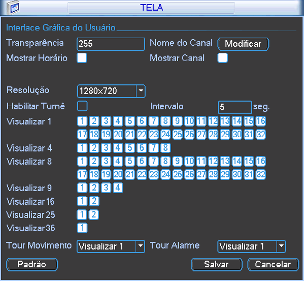 PTZ Obs: os DVRs da Intelbras suportam cerca de 38 protocolos diferentes para a comunicação com as câmeras.