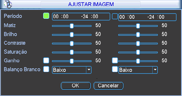 Desligar Menu auxiliar Menu de acesso rápido às funções mais usuais do sistema do DVR, esta seção foi baseada no DVR modelo VD 16E 480 de 16 canais, diferenças ocorrerão para os outros modelos.