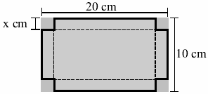 BC = EF = x cm, o volume do sólido, em cm, é: a) 4x.(x + 5). b) 4x.(5x + ). c) 4.(5 + x). d) 4x ( + 5x). e) 4x (x + 5).