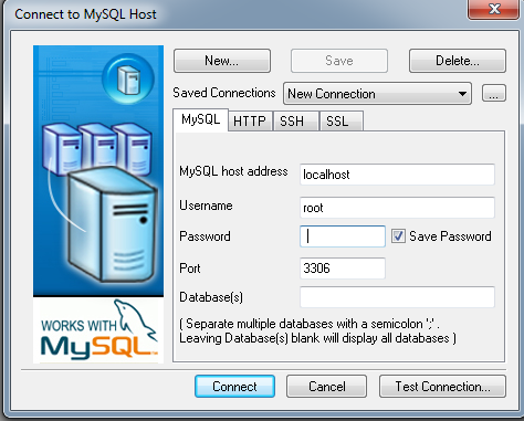 26 preenchimento do formulário deve-se clicar em Connect para que a conexão seja estabelecida. FIGURA 7 DADOS DE AUTENTICAÇÃO MYSQL FONTE: O autor (2014).