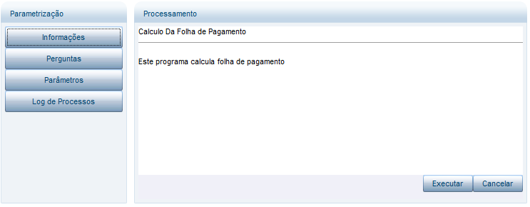 Importante: Para o Cálculo de Adiantamento, não precisa informar o número da semana.