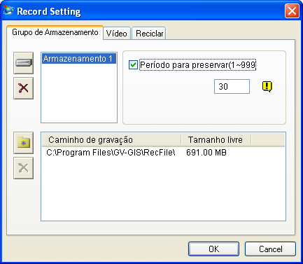 0B8. GV-GIS Este capítulo apresenta os novos recursos e aprimoramentos do GIS. O GIS V3.0.0 oferece funcionalidades abrangentes em gravação, armazenamento e reciclagem.