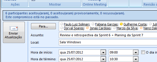 63 Figura 8 Convite Sprint Review Fonte: Departamento de TI 2012 6.4.1.9.