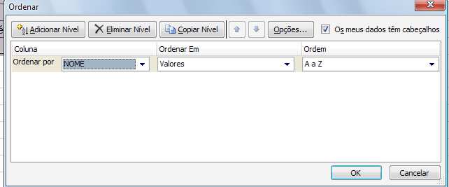 EXERCÍCIO 10 1. Abra o programa Microsoft Office Excel 2010. Guarde o novo livro com o nome: exercício10 na sua pasta de Exercícios do Microsoft Excel. 2. Altere o nome da folha1 para Filtro. 3.