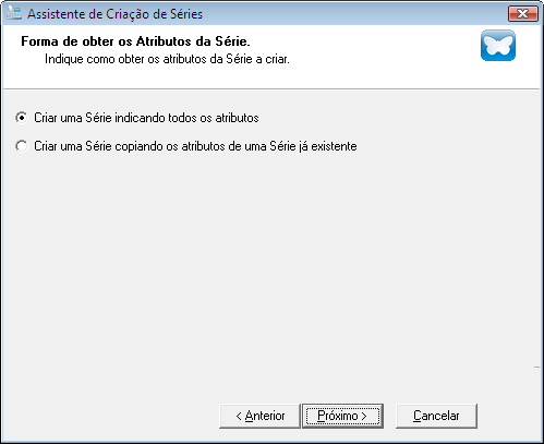 2. Seleção de Documentos. Neste passo do Assistente efetua-se a seleção dos Documentos para os quais se pretende a criação da Série.