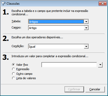 A formatação de vistas diferentes sobre os mesmos dados; O desempenho geral da aplicação dado que, filtrando os dados, é reduzida a quantidade informação acedida em cada momento, acelerando o seu