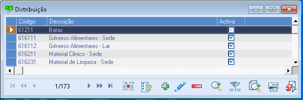 As contas parametrizadas nesta opção deverão ter equivalência. - IVA (Menu Tabelas) A aplicação irá converter a parametrização de contas com base nas equivalências definidas.