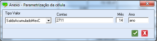 F4 -Se o utilizador estiver posicionado nas colunas B em diante em linhas de Quadro - Indicação de célula VAZIA: - Indicação de célula com Valor Fixo: - Indicação de célula com