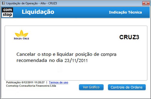 não esteja salva) e clicar em Envia. Pronto, seu stop estará alterado. 5. Encerramento ou liquidação da operação.