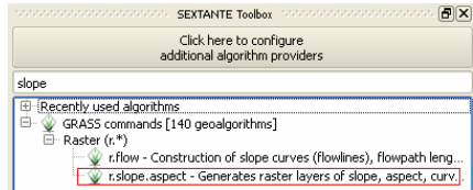 Em Sextante Toolbox Raster > Raster (r.*) dê um duplo clique na ferramenta r.contour.step.