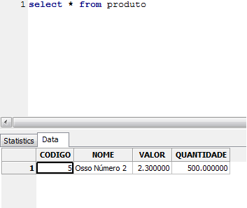 16 Figura 9 - Resultado da inclusão, através das linhas e colunas. 3.1.5 Linguagem e Sistema Gerenciador de Banco de Dados A linguagem utilizada para a construção e manutenção de bases de dados é a SQL, uma linguagem amplamente difundida e bastante funcional.