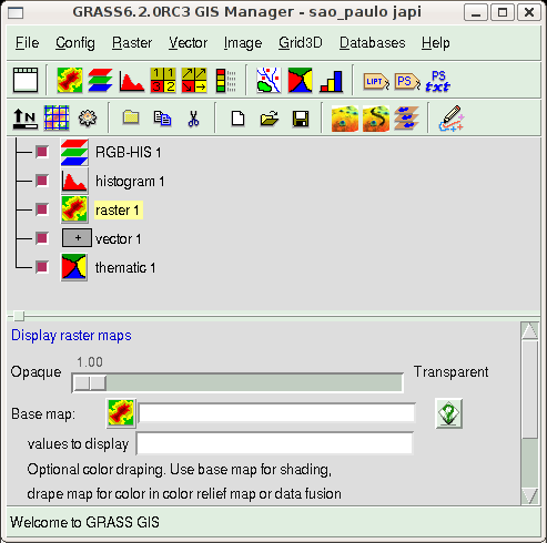 5.2 Apresentando o GIS Manager e o Map Display 26 5.2. Apresentando o GIS Manager e o Map Display Neste capítulo veremos brevemente as funcionalidades do GIS Manager e do Map Display.