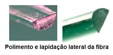 FIG. 4.11 Imagem do acoplador Y. 4.6 CARACTERIZAÇÃO ÓPTICA Uma fonte de luz de banda larga foi acoplada em um dos ramos do acoplador em Y utilizando conectores desenvolvidos especificamente para este fim.