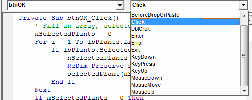 Para visualizar o resultado final do Userform clique em Executar->Executar Sub/userForm ou a tecla F5. 6.