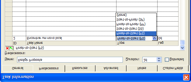 Desvincular Tarefas 1. Selecione as tarefas que deseja desvincular. 2. Selecione o comando EDIT e o item UNLINK TASKS, ou o ícone.