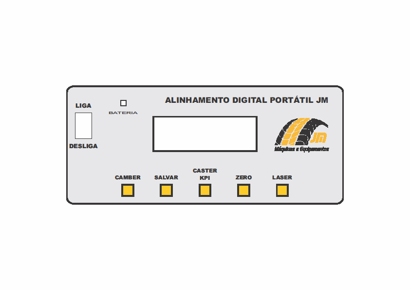 O equipamento possui um moderno painel digital eletrônico, com tecnologia de ponta.