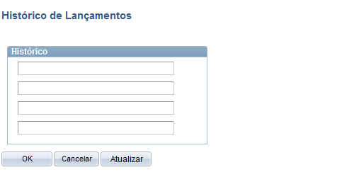 Interpretando Códigos de Status de Erro Quando ocorre um erro no lançamento contábil automático, o campo Erro indica sua origem.