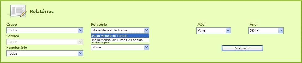 Relatórios No INFONET é também possível imprimir relatórios.