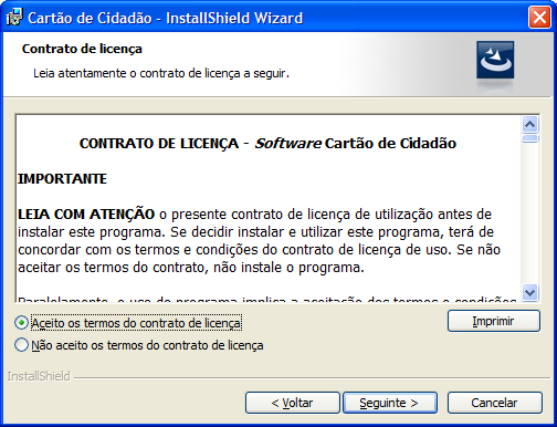 2. O programa de configuração iniciará a preparação da instalação, após a qual é apresentado o ecrã de boas vindas. Clique em Seguinte. 3.