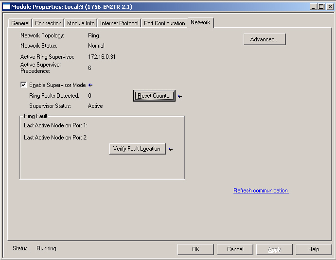 Monitore uma rede DLR Capítulo 3 Monitore as páginas de status Tanto o software de programação RSLogix 5000 quanto o software de comunicação RSLinx Classic oferecem páginas de status que você pode