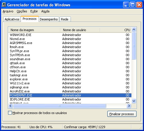 Windows XP Gerenciamento de Recursos