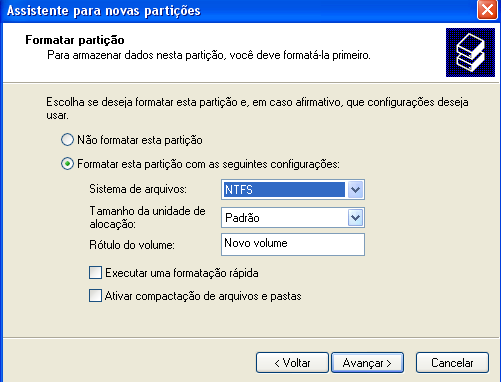 Windows XP - Sistema de Arquivos Arquivos Formatação Relembrando: Não é possível gravar dados num HD ou num disquete sem um sistema de