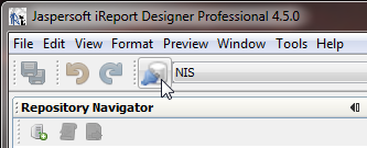 Instalar o ireport 5. Conecte o ireport ao seu servidor do UMP: a. Na barra de menus do ireport, clique em Janela > Repositório do servidor do JasperReports.