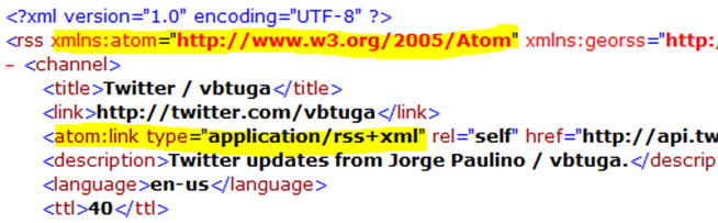 VISUAL (NOT) BASIC XML LITERALS Os XML namespaces são úteis para definir prefixos ou para adicionar referências a ficheiros de Schema (XML Schema Definition *.XSD).