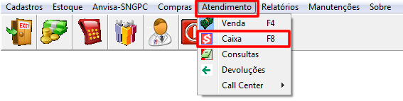 Atendimento ao Cliente Execute o sistema PDV e faça