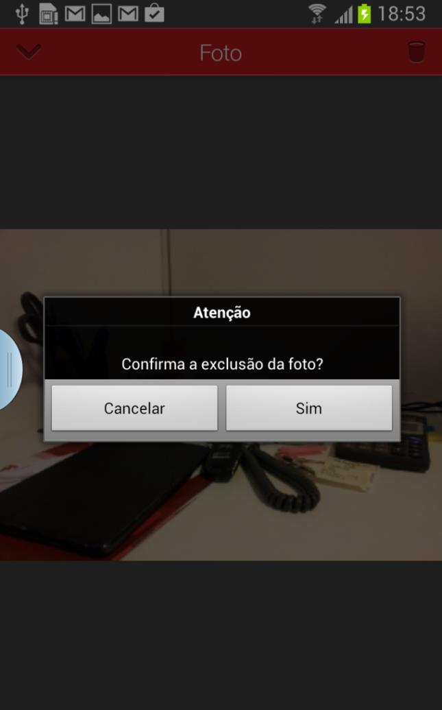 Descartando uma foto Caso uma foto não esteja boa você poderá descartá-la da seguinte