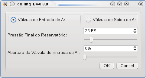 Pressão no tanque reservatório (psi) 1 Degrau positivo - % Degrau positivo - % Degrau positivo - 25% Degrau negativo - % Degrau negativo - % Degrau negativo - 25% 0 0 10 Figura 4.