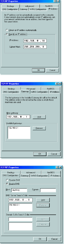 Como atribuir um endereço de IP estático no Windows 98/Me?