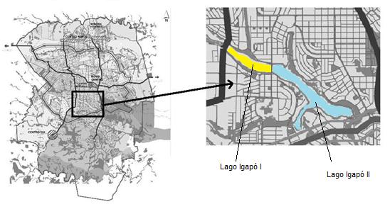 Figura 1. Localização da área de estudo. Figura 2: Macrozoneamento Urbano de Londrina.