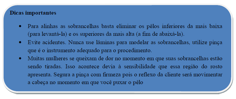 Sobrancelha grossa demais.