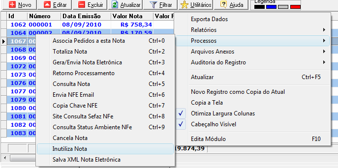 5- Cancelamento de NFE: Somente poderá ser cancelada uma NF-e cujo uso tenha sido previamente autorizado pelo Fisco (protocolo Autorização de Uso ) e desde que não tenha ainda ocorrido o fato