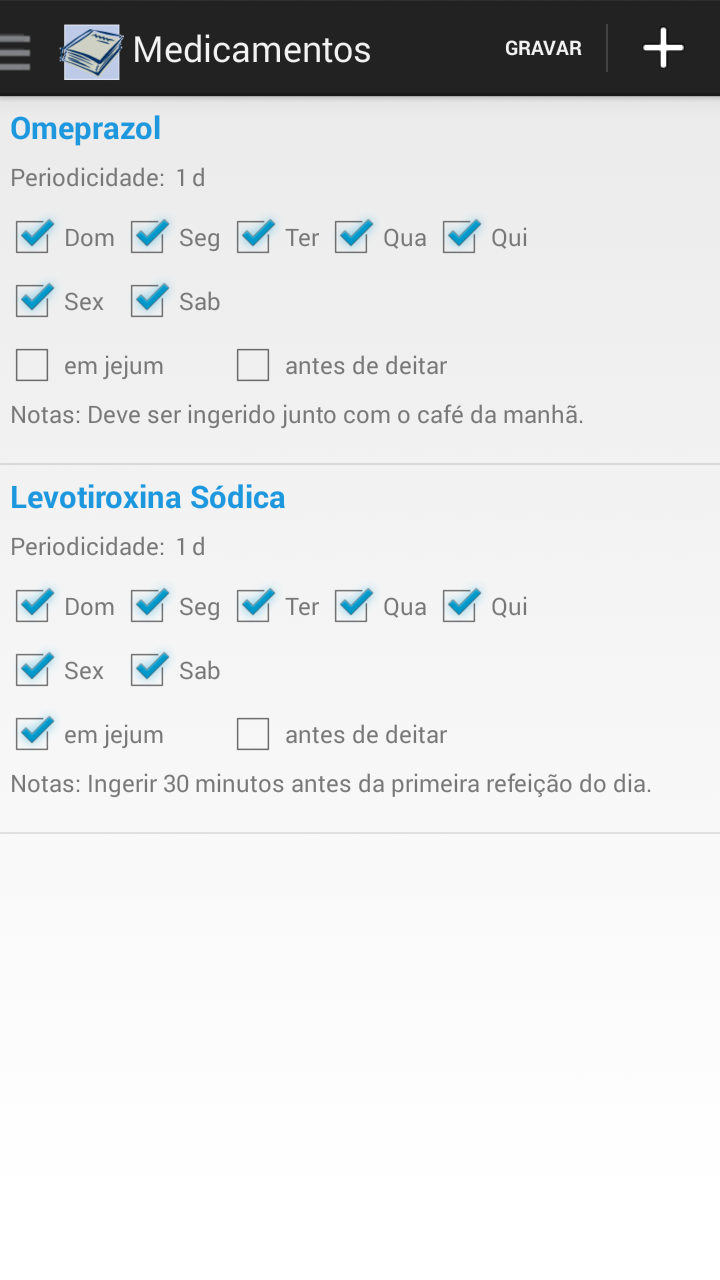 (a) Inclusão de medicamentos (b) Lista de medicamentos FIG. 4.