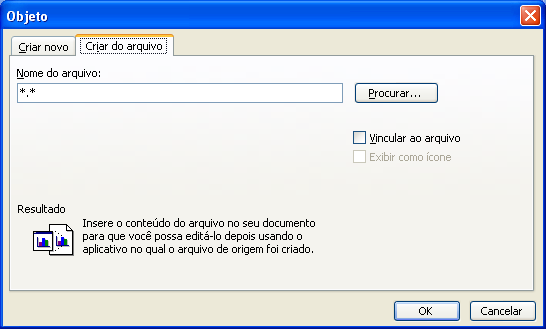 3) Clique na guia Criar do Arquivo. 4) Clique no botão Procurar e localize o arquivo que deve ser inserido no e-mail. Pode ser Word, Excel, Powerpoint. 5) Clique no OK.