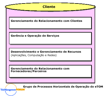 Gerenciamento do Relacionamento com Clientes (CRM) Este processo considera como fundamental o conhecimento das necessidades dos clientes e inclui todas as funcionalidades necessárias para a