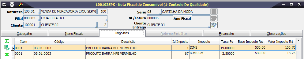 interna sobre a base de cálculo de 70% do preço de referencia praticado a consumidor final.