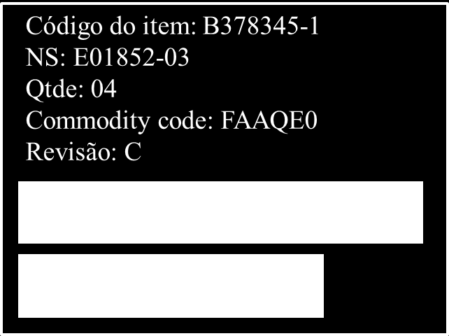 Plano de Ação 130 Tabela 5.2: Relação dos campos necessários para identificação no código de barras, correspondentes identificadores de aplicação e padrão de cada campo.